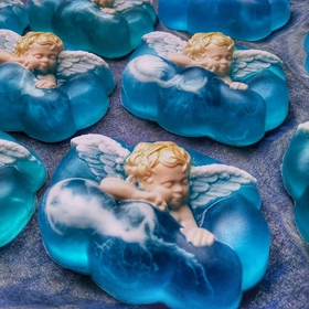 Форма пластиковая Ангел в облаках