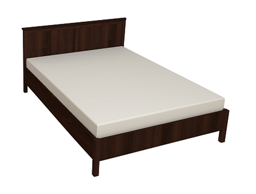 Кровать с ортопедическим основанием (металл) Sherlock 43 140х200, орех