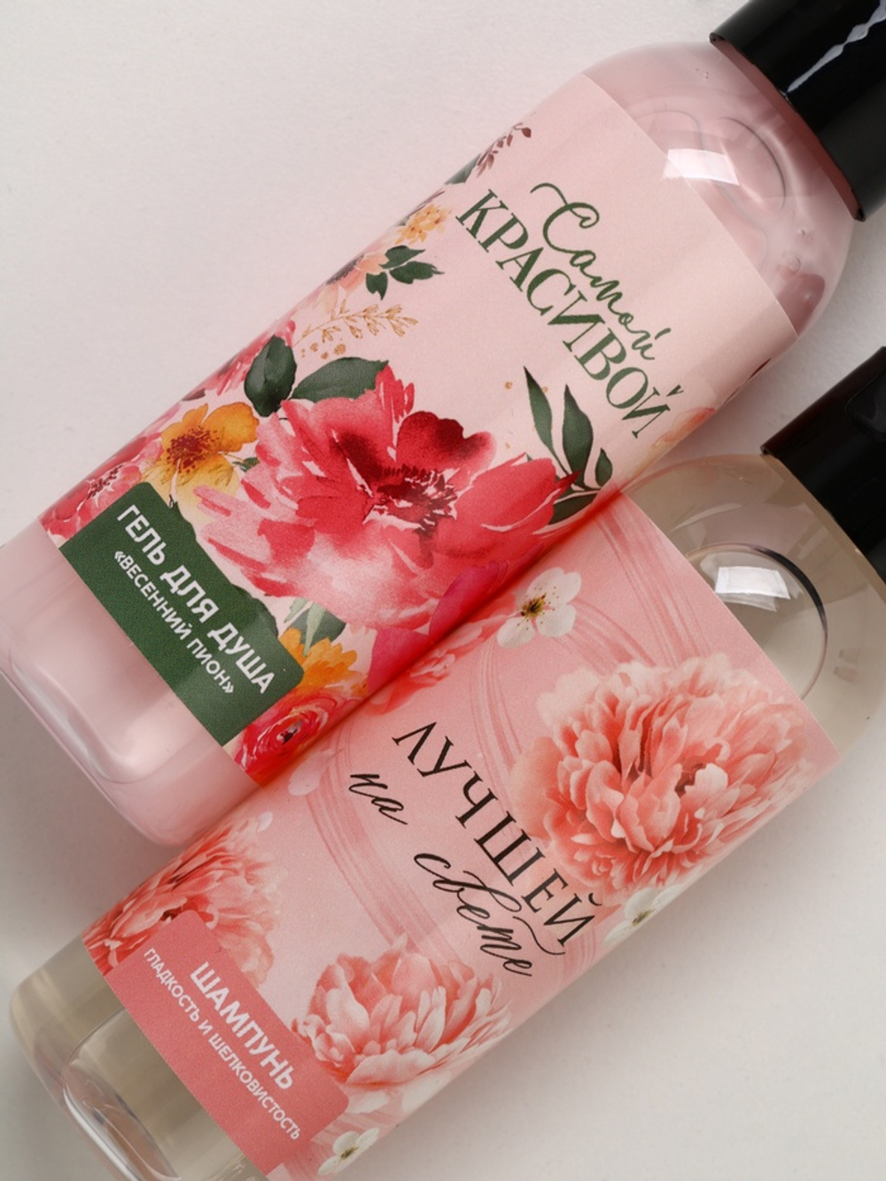 Подарочный набор «Самой красивой», гель для душа и шампунь для волос, 2×100 мл, Чистое счастье