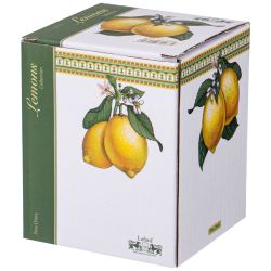ВАЗОЧКА-ПОДСТАВКА LEFARD "ЛИМОНЫ" 9 СМ (КОР=36ШТ.)