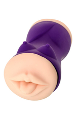 Двухсторонний мастурбатор JOS YARA в фиолетовой колбе (Цвет: телесный)