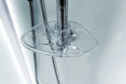 Душевая кабина Esbano (Эсбано) ES-L90CR, с низким поддоном, с электрикой и LED освещением, 90х90х210