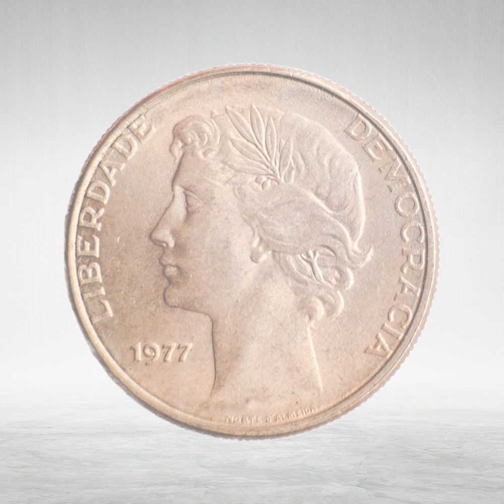 Portugal, 25 Escudos, 1977, VF
