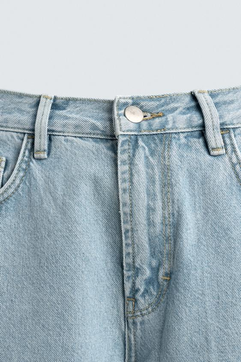 ZARA ДЖИНСЫ SLIM FIT TIMELESS, ВЫЦВЕТШИЙ СИНИЙ