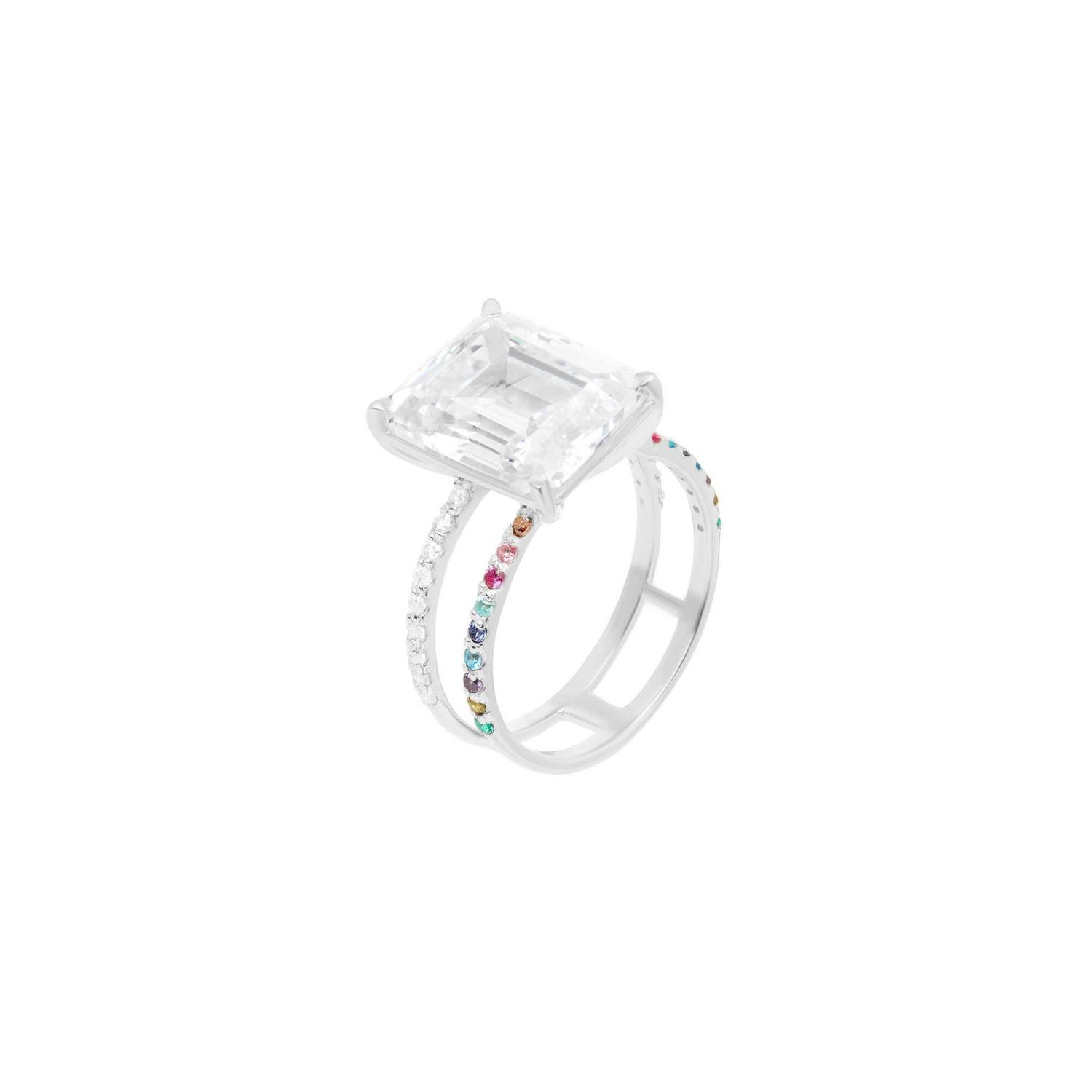 Кольцо Shine Bright Ring – Crystal Silver