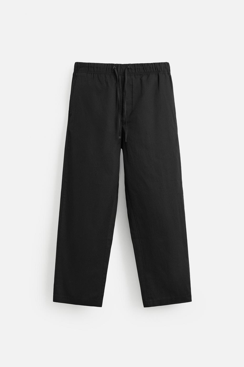 Брюки relaxed fit из хлопка и льна