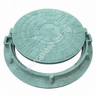 Люк для колодца пластиковый Зеленый нагрузка 3т