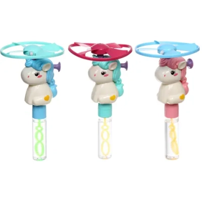 Мыльные пузыри «Чудесный единорог» 22 см, 80 мл, с вертушкой и подстветкой