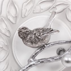 Полка-ключница Терра Бранч Айс Античное Серебро