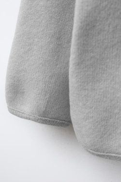 ZARA ФУТБОЛКА SOFT TOUCH, СВЕТЛО-СЕРЫЙ