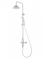 Душевая система с термостатом WONZON & WOGHAND RETRO, Белый матовый (WW-B3041-MW)