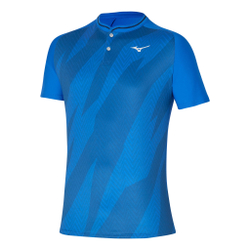 Мужское теннисное поло Mizuno Shadow Polo Men - Blue