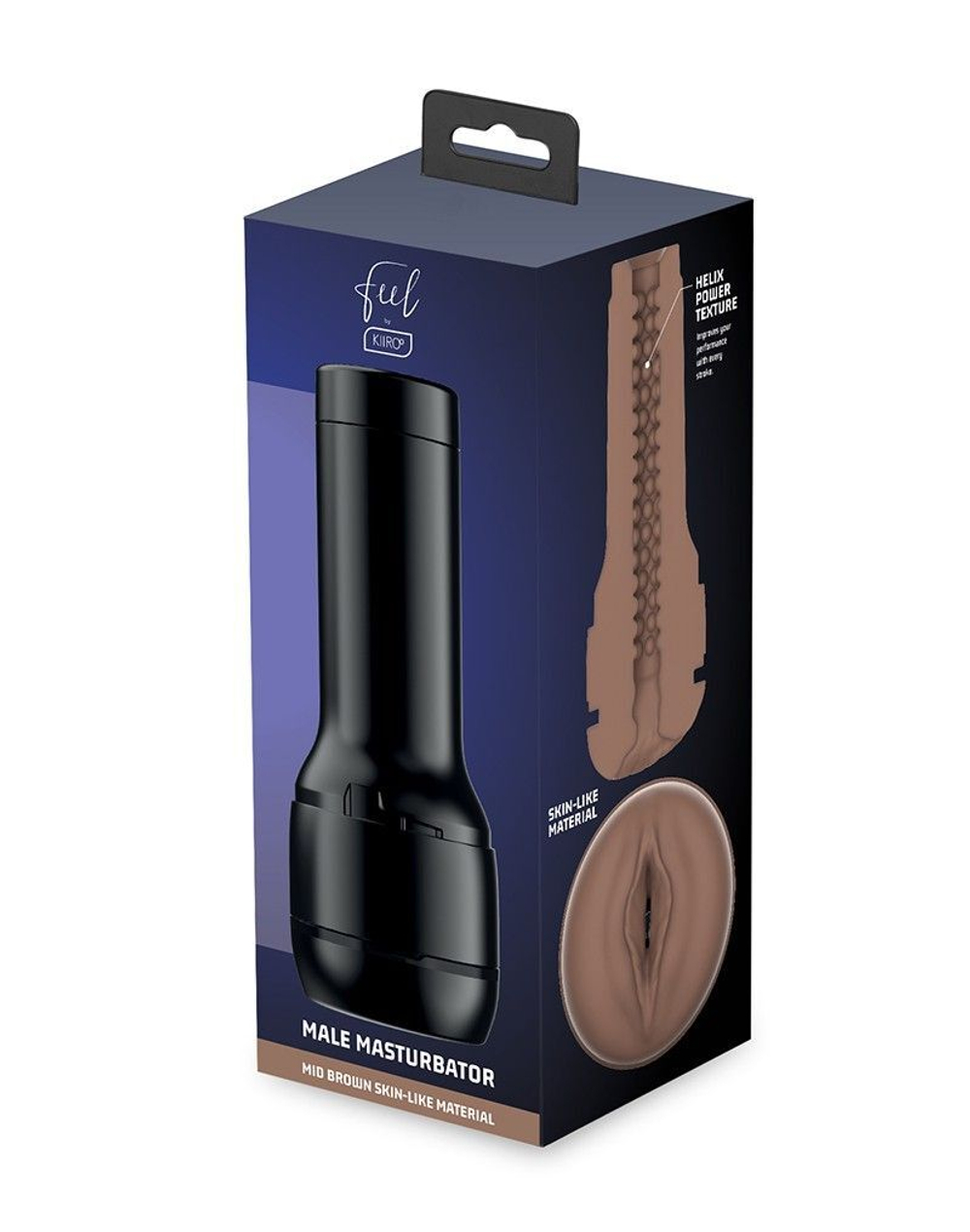 Коричневый мастурбатор-вагина Feel Stroker (Цвет: коричневый)