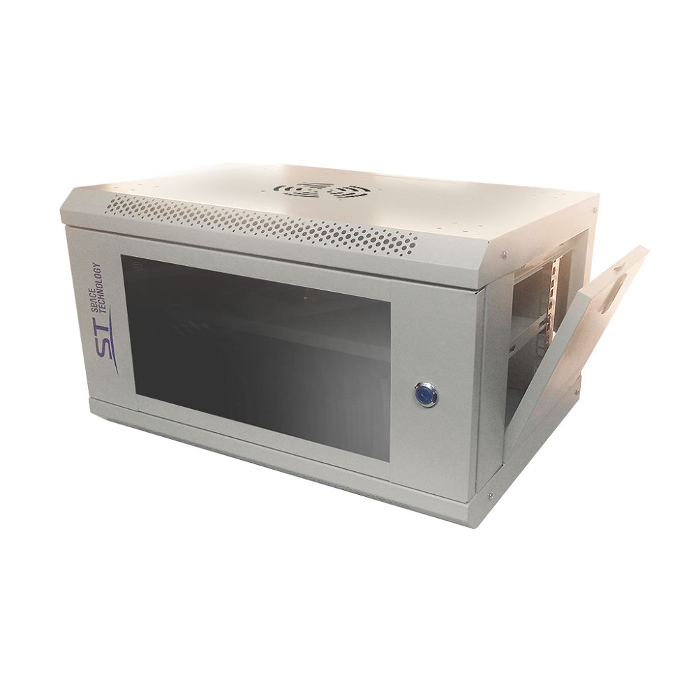 Шкаф настенный 6U ST-NC6U01 (СЕРЫЙ) С ПОЛКОЙ