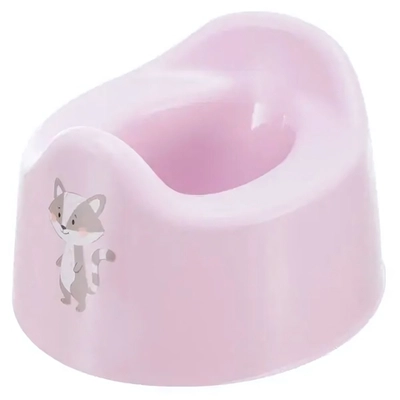 Горшок детский с декором 275х170 мм (розовый)