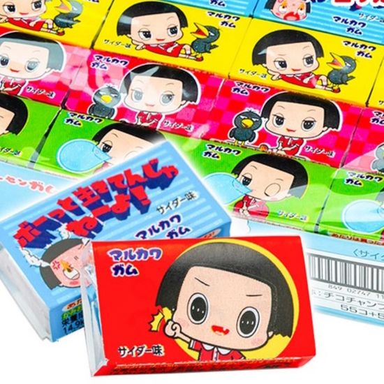 Жевательная резинка Marukawa Chiko-Chan со вкусом сидра, 5 г (Япония)