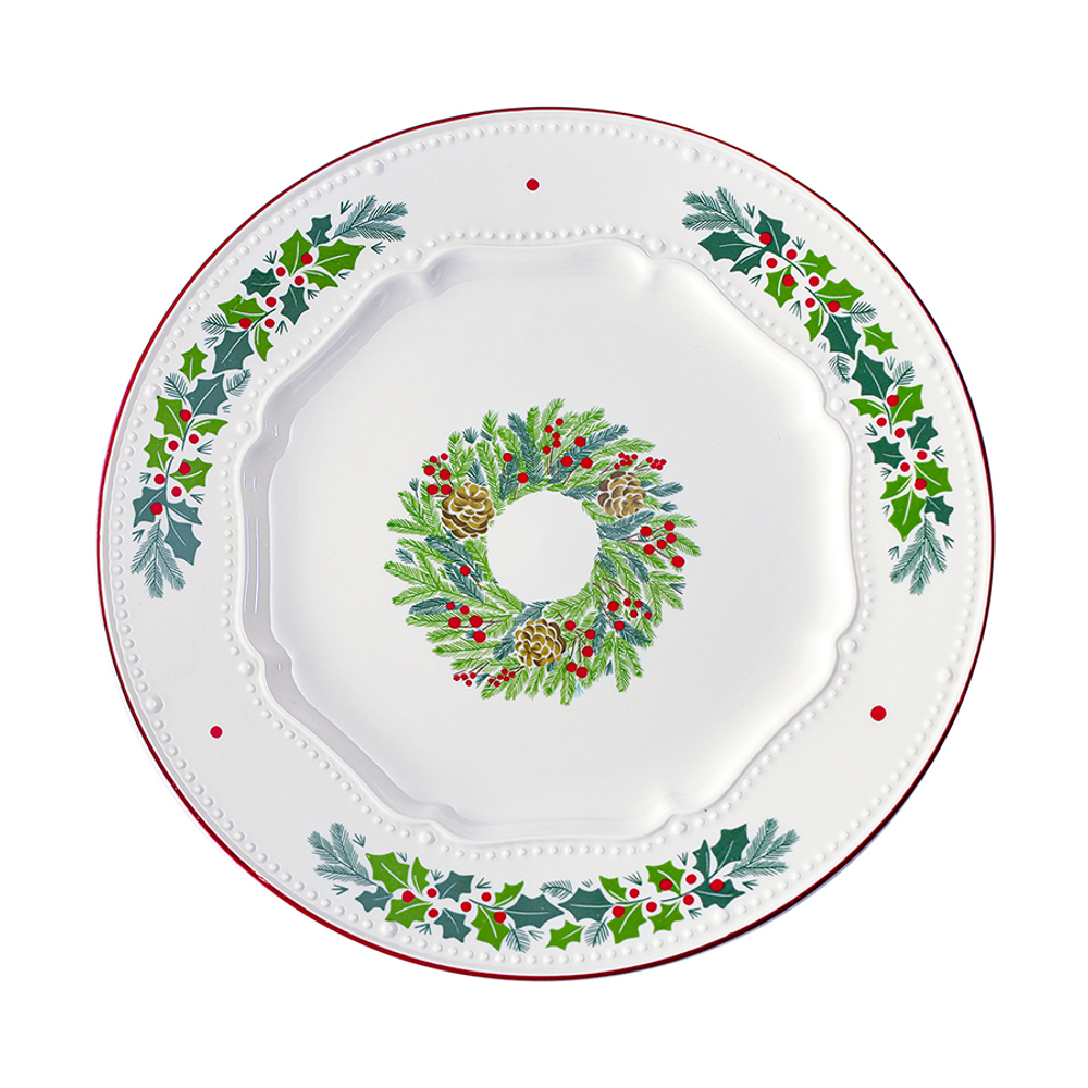 Набор из четырех тарелок nordic winter из коллекции new year essential, D23 см