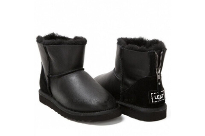 UGG Zip Mini Metallic Black