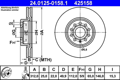 ATE - 24012501581-ATE - Brake Disc