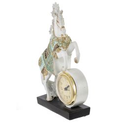 GAEM Фигурка декоративная "Лошадь" с часами (AAAx1, н/п), L16 W5 H22 см