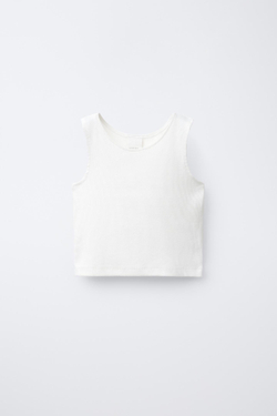 ZARA НАБОР ИЗ ТРЕХ ТОПОВ В РУБЧИК, РАЗНОЦВЕТНЫЙ