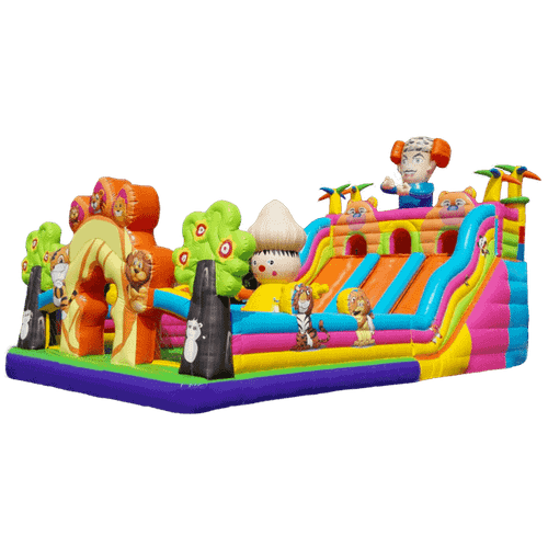 Коммерческий надувной батут «Чудо-лес», 16*8*7 м