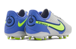 Children's Nike Tiempo Legend 9 Academy FG MG comfortable and versatile non-slip wear-resistant low-top children's football shoes gray blue