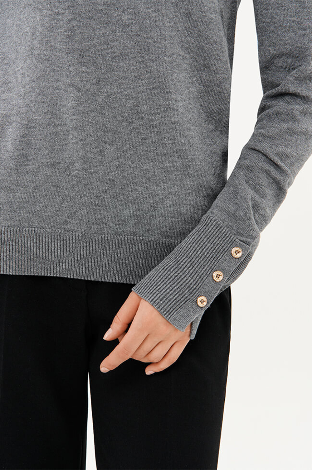 23375 Свитер женский (серый)