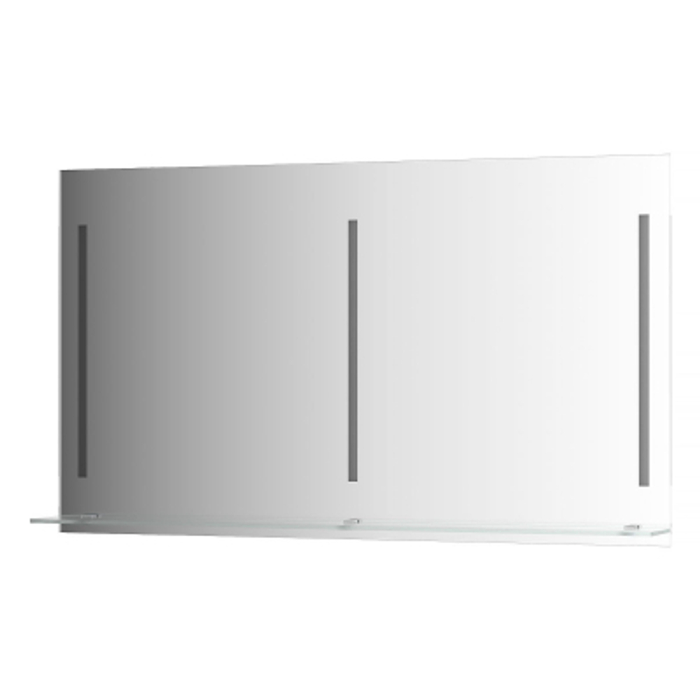 Зеркало Evoform с полочкой 130 см с 3-мя встроенными LED-светильниками 16,5 W 130x75 см