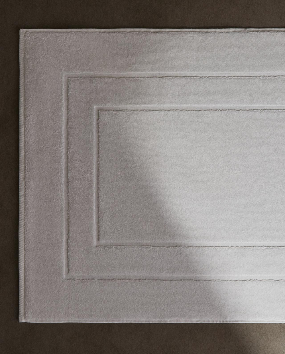 Zara Home - Нескользящий коврик для ванной из хлопка, белый, 55x80 см
