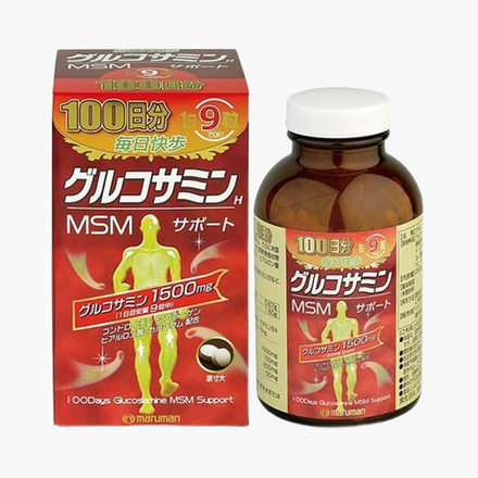 Глюкозамин + MSM, Комплекс для суставов на 100 дней, MARUMAN (Япония)