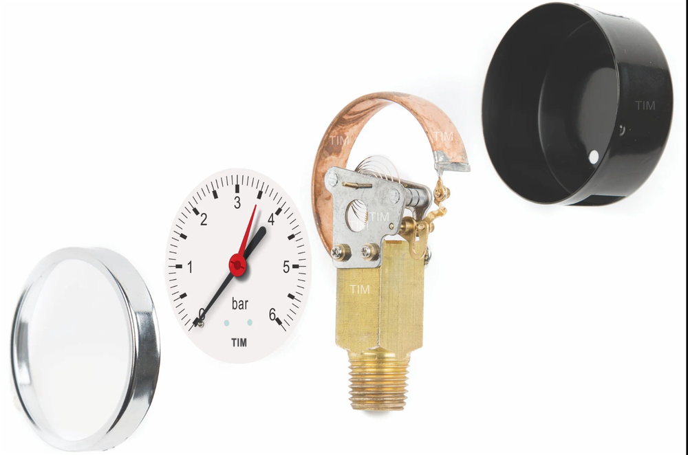 Манометр радиальный TIM Y-50-6