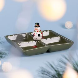 МЕНАЖНИЦА 4 СЕКЦИИ КОЛЛЕКЦИЯ "CHRISTMAS GIFT" 19*19*9,5 СМ