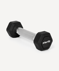 Гантель гексагональная STARFIT DB-301PRO 1 кг, обрезиненная, черный