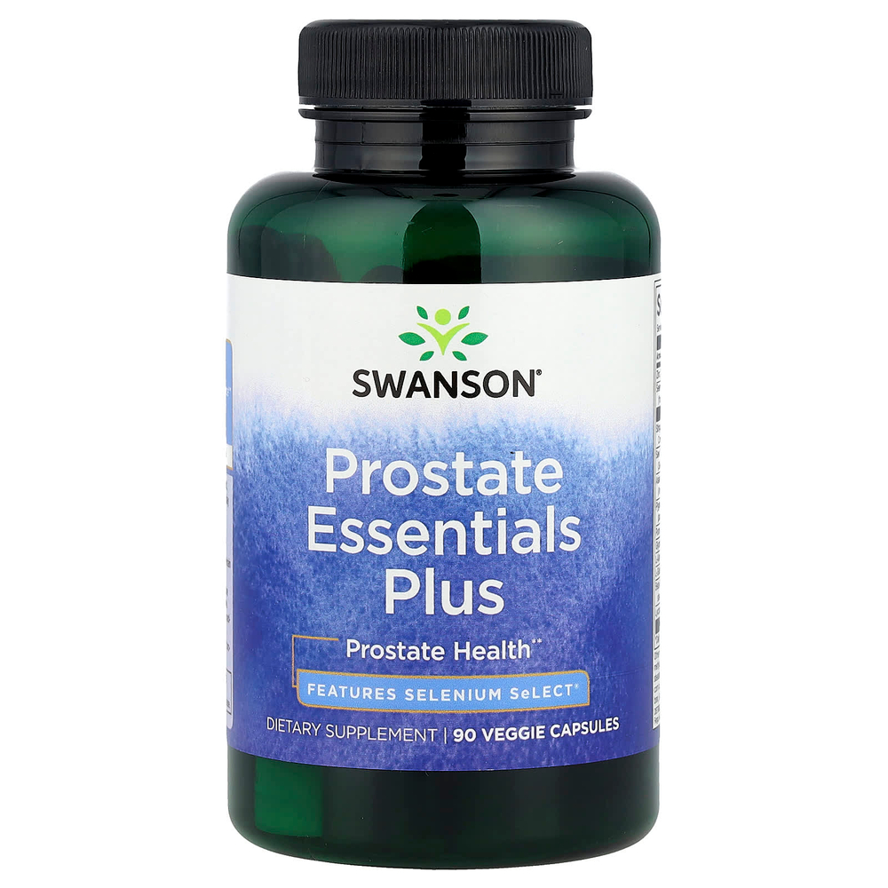 Swanson, Prostate Essentials Plus, 90 растительных капсул