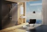 Душевая перегородка Ravak Walk-In Free 140 GW9FM0C00Z1 профиль Хром стекло Transparent