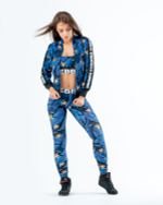 Лосины NEBBIA Mid-waist Ocean Power leggings 566 SQ.blue