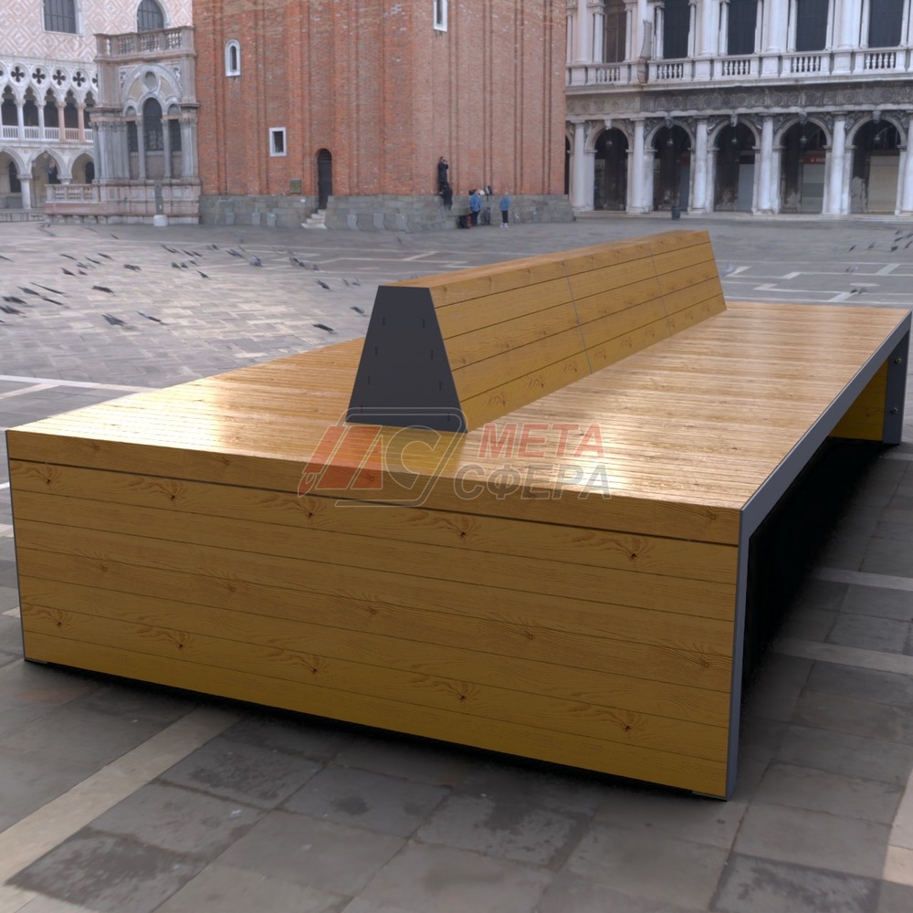 Скамейка Линарес 300х150 двусторонняя