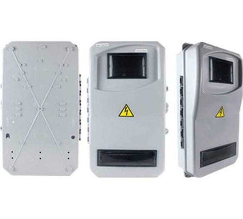 Пластиковый учетно-распределительный навесной корпус ВЩУ 3/10 дверь IP55 494х274х135 мм