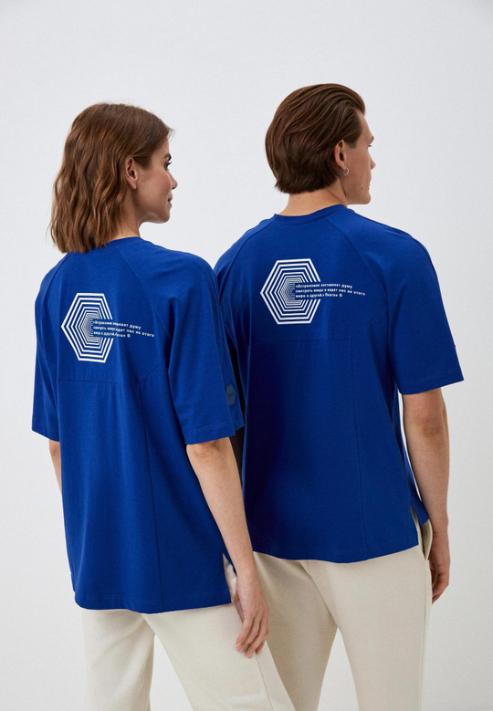 Футболка унисекс, цвет темно-синий