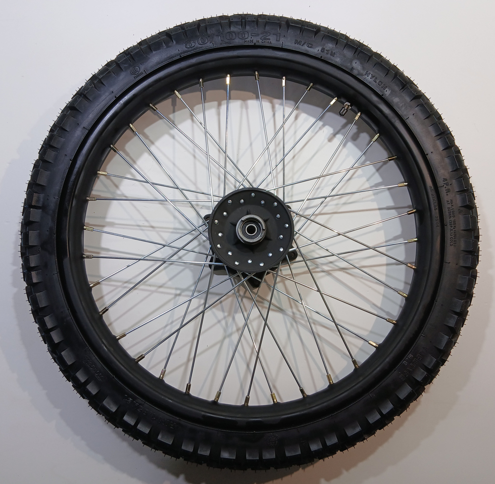 Колесо переднее в сборе 80/100-21 ось Ф12мм Мотоцикл ATAKI Crosser 300