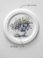 Картины на стену интерьерные на холсте 3 шт. 17.5 см