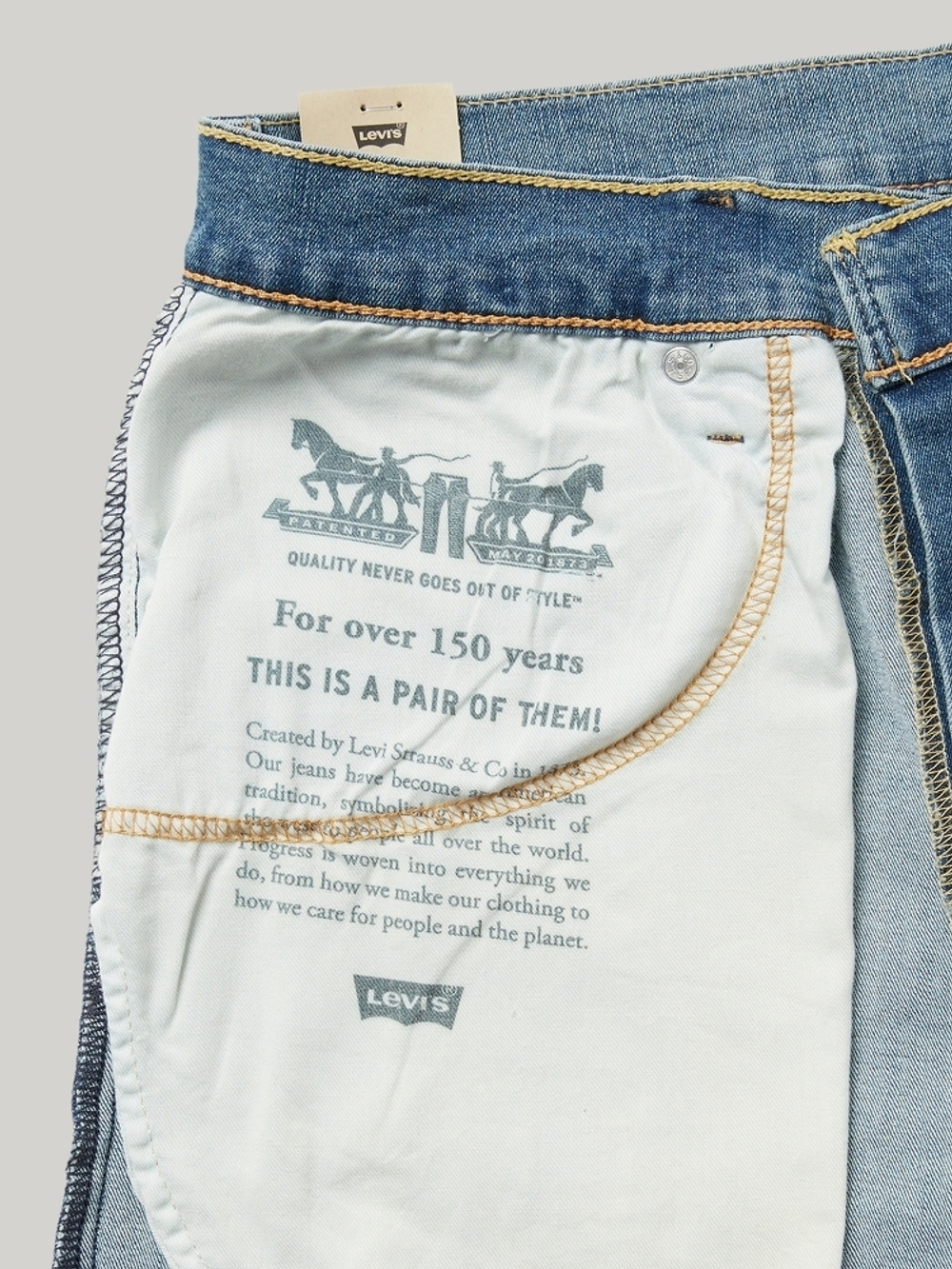 Мужские свободные прямые джинсы Levi's 551 Z Authentic Straight Fit 24767-0091