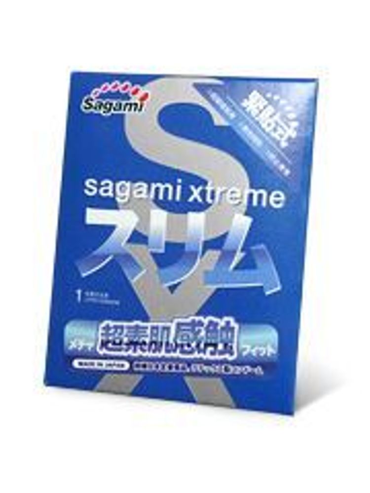 SAGAMI Xtreme Feel Fit 1 шт. Презервативы супер облегающие. латекс 0,06 мм