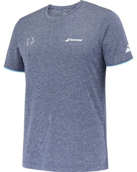 Мужская теннисная футболка Babolat Crew Neck Lebron - небесный