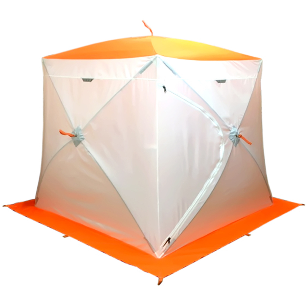 Палатка-куб Пингвин Mr. Fisher 200 ST, бело-оранжевая