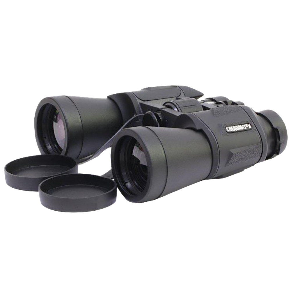 Бинокль Следопыт 10x50  PF-BT-18 Чёрный 175х181х60мм 891г в чехле