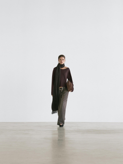 Massimo Dutti Шерстяной свитер, шоколадный