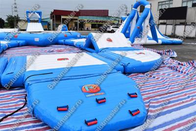 Коммерческий аквапарк на воде «Улыбка моря» 37×32×4 м