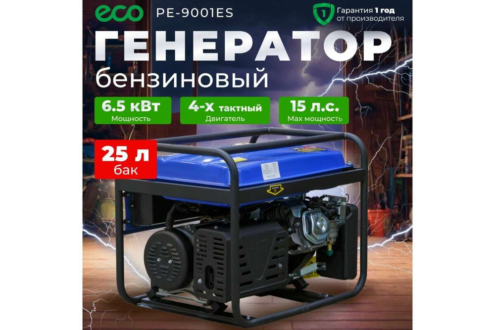 Бензиновый генератор ECO PE-9001ES